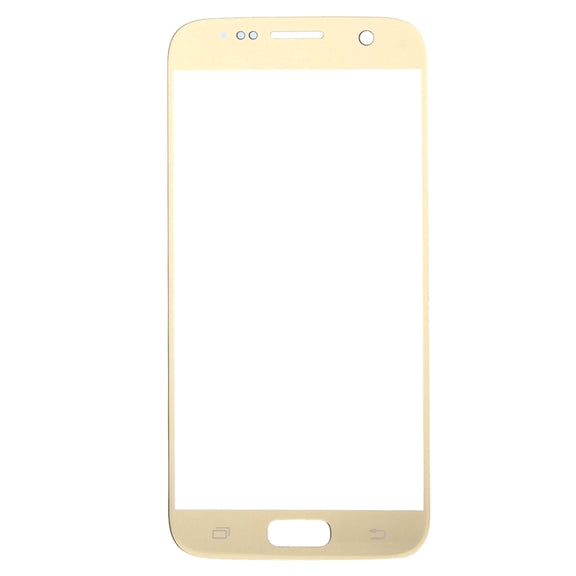 For Galaxy S7 / G930 Front Screen Outer Glass Lens (Gold)