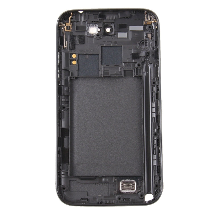 For Galaxy Note II / N7100 Middle Frame Bezel + Battery Back Cover (Black)