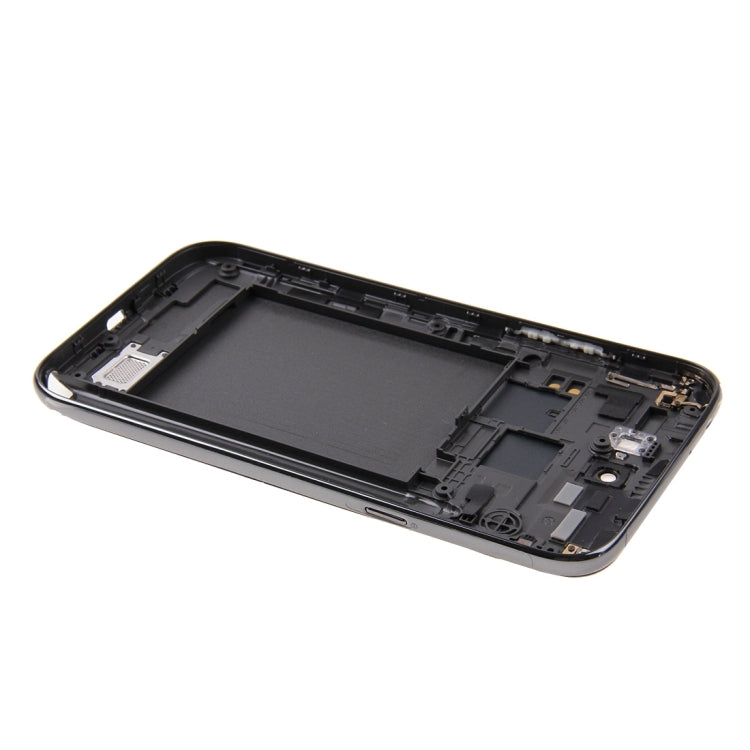 For Galaxy Note II / N7100 Middle Frame Bezel + Battery Back Cover (Black)