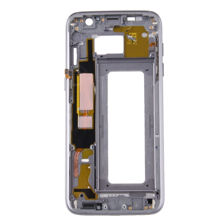 For Galaxy S7 Edge / G935 Front Housing LCD Frame Bezel Plate (Grey)