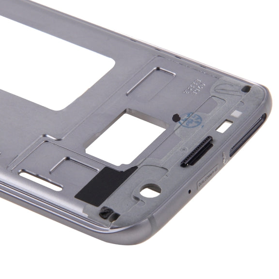 For Galaxy S7 Edge / G935 Front Housing LCD Frame Bezel Plate (Grey)