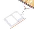 For Galaxy C5 / C5000 SIM Card Tray + Micro SD / SIM Card Tray (Gold) - Other Galaxy Parts by PMc TechLife | Online Shopping South Africa | PMc TechLife | Buy Now Pay Later Mobicred
