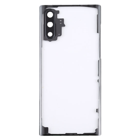 For Samsung Galaxy Note 10 N970 N9700 Transparent Battery Back Cover with Camera Lens Cover (Transparent)