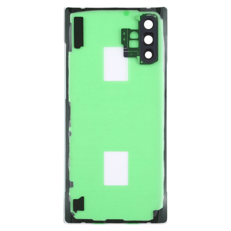 For Samsung Galaxy Note 10+ N975 N9750 Transparent Battery Back Cover with Camera Lens Cover (Transparent)