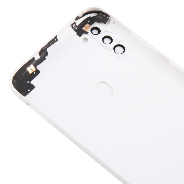 For Samsung Galaxy A11 SM-A115F Back Cover with Camera Lens Cover(White)