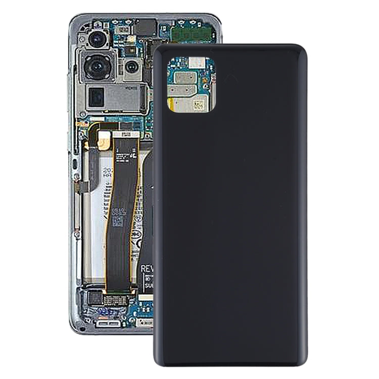 For Samsung Galaxy A91 Battery Back Cover (Black)