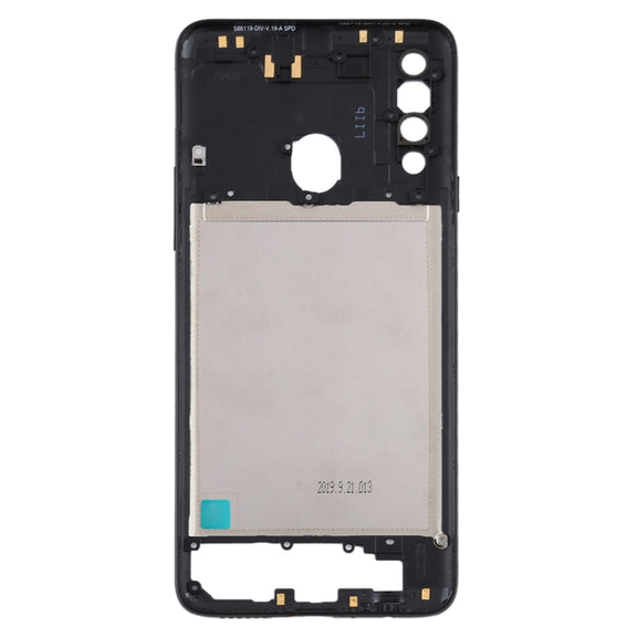 For Samsung Galaxy A20s  Middle Frame Bezel Plate (Black)