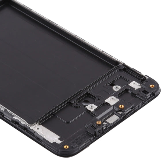 For Samsung Galaxy A70s  Front Housing LCD Frame Bezel Plate (Black)