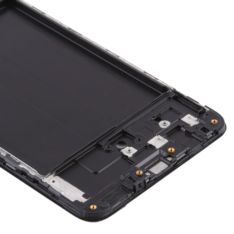 For Samsung Galaxy A70s  Front Housing LCD Frame Bezel Plate (Black)