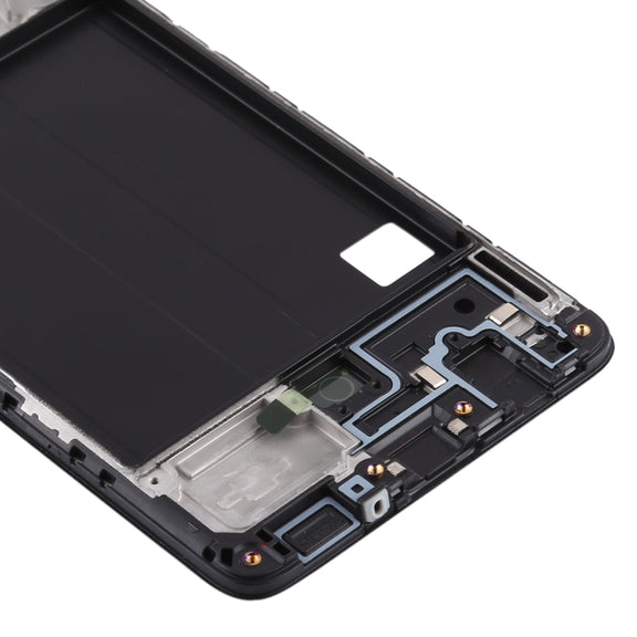 For Samsung Galaxy A51  Front Housing LCD Frame Bezel Plate (Black)