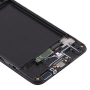 For Samsung Galaxy A30s  Front Housing LCD Frame Bezel Plate (Black)