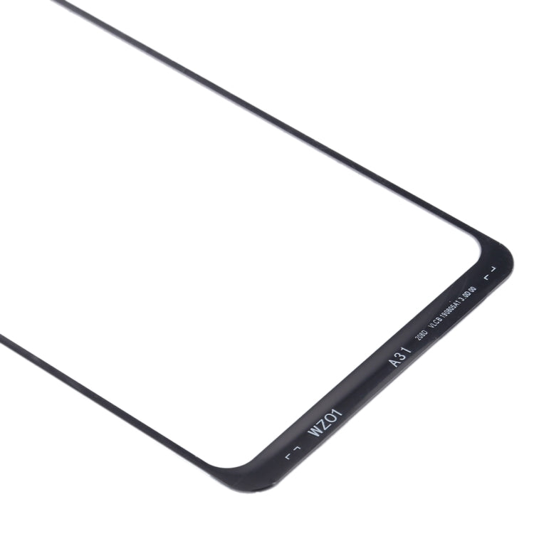 For Samsung Galaxy A31 Front Screen Outer Glass Lens (Black)