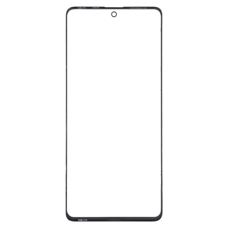 For Samsung Galaxy A71 Front Screen Outer Glass Lens (Black)