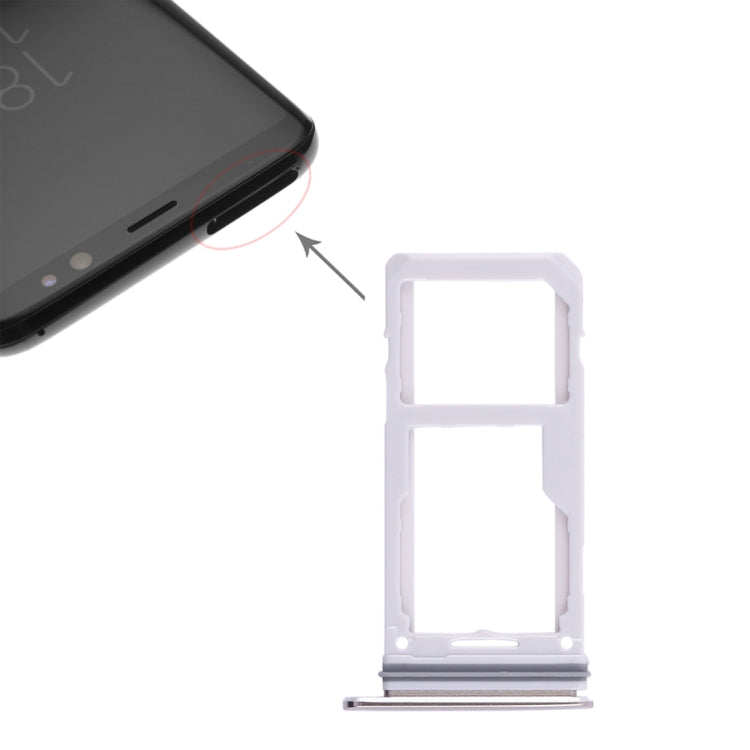 For Galaxy S8 / S8+ 2 SIM Card Tray / Micro SD Card Tray (Gold)