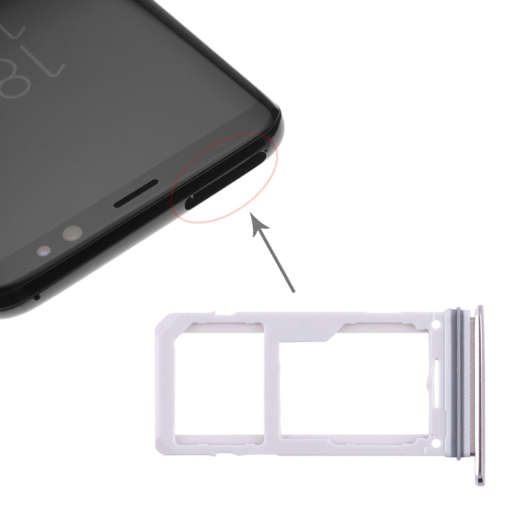 For Galaxy S8 / S8+ 2 SIM Card Tray / Micro SD Card Tray (Gold)