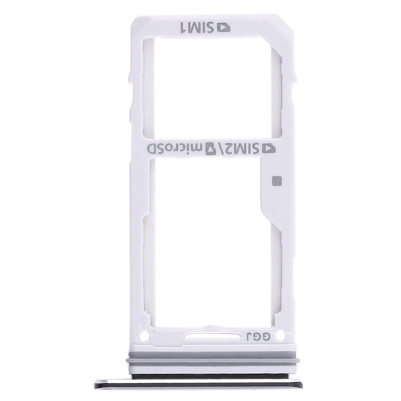For Galaxy Note 8 2 SIM Card Tray / Micro SD Card Tray (Black)