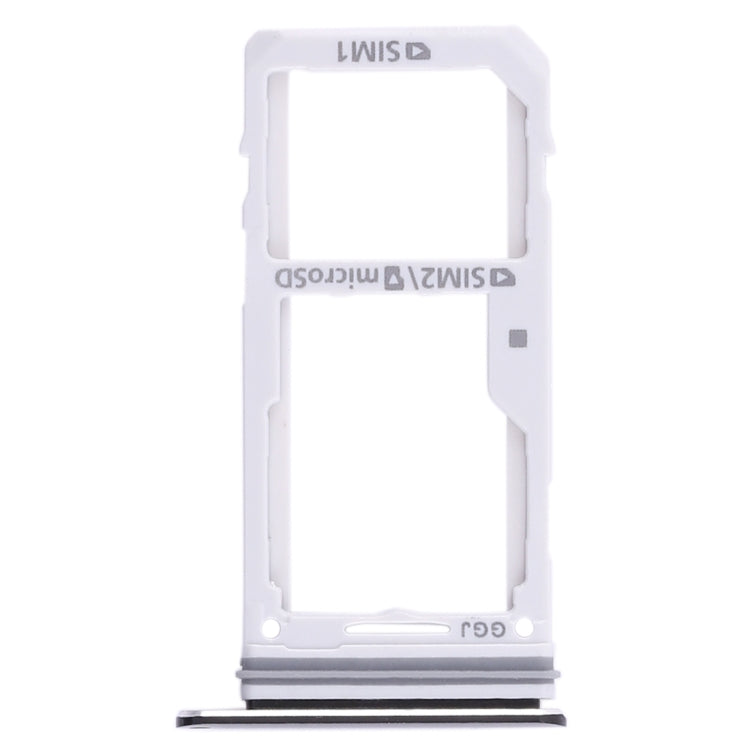 For Galaxy Note 8 2 SIM Card Tray / Micro SD Card Tray (Black)