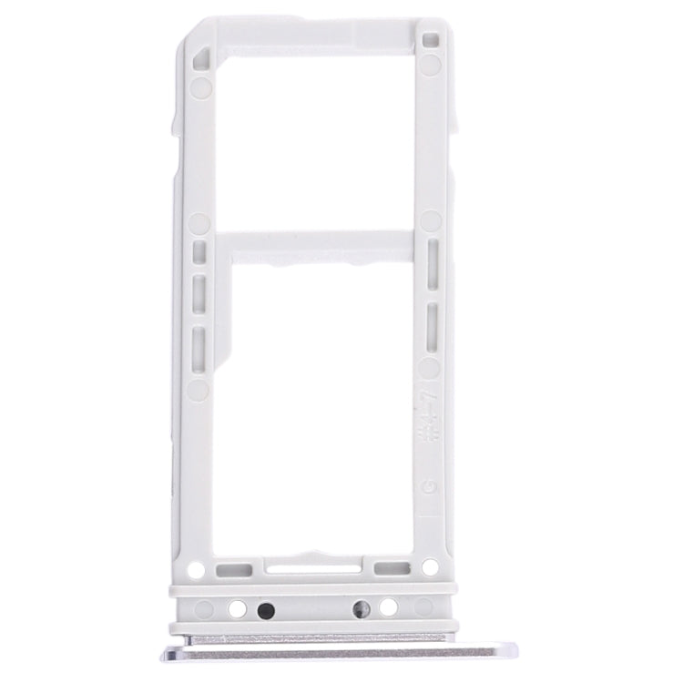 For Galaxy Note 8 2 SIM Card Tray / Micro SD Card Tray (Silver)
