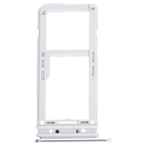 For Galaxy Note 8 2 SIM Card Tray / Micro SD Card Tray (Silver)