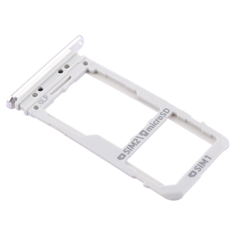 For Galaxy Note 8 2 SIM Card Tray / Micro SD Card Tray (Silver)