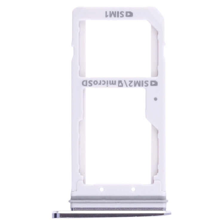For Galaxy S7 2 SIM Card Tray / Micro SD Card Tray (Black)