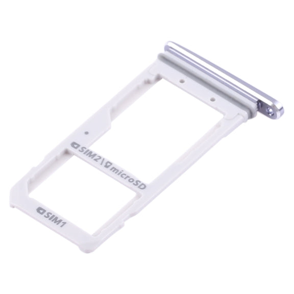 For Galaxy S7 2 SIM Card Tray / Micro SD Card Tray (Black)