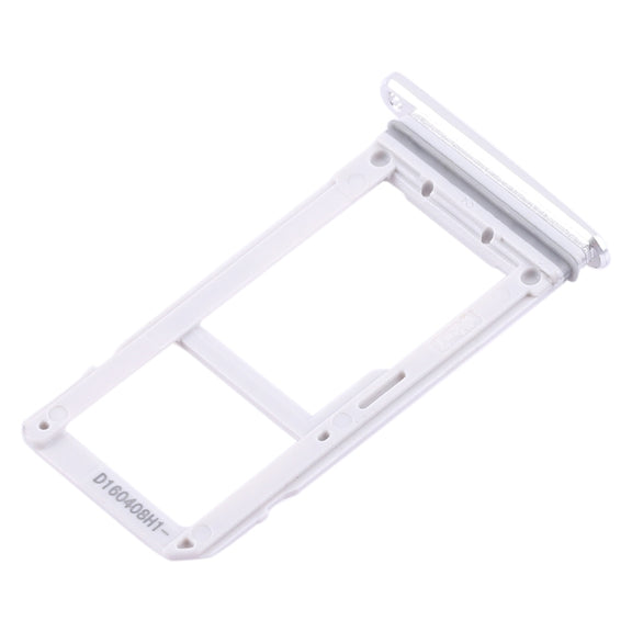 For Galaxy S7 2 SIM Card Tray / Micro SD Card Tray (White)