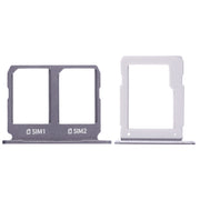 For Galaxy A9100 / A9 (2016) 2 SIM Card Tray + Micro SD Card Tray (Black)