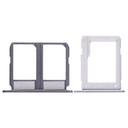 For Galaxy A9100 / A9 (2016) 2 SIM Card Tray + Micro SD Card Tray (Black)