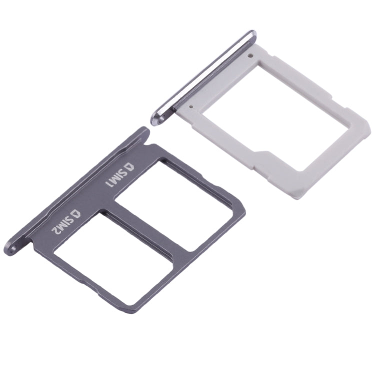 For Galaxy A9100 / A9 (2016) 2 SIM Card Tray + Micro SD Card Tray (Black)
