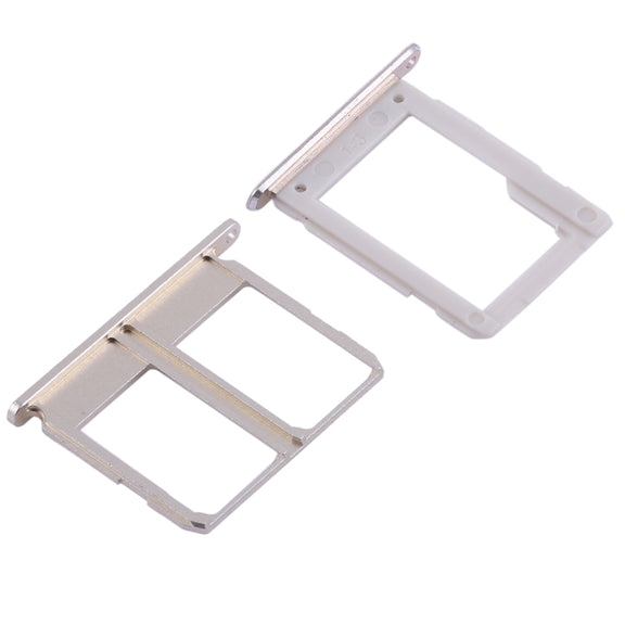For Galaxy A9100 / A9 (2016) 2 SIM Card Tray + Micro SD Card Tray (Gold)