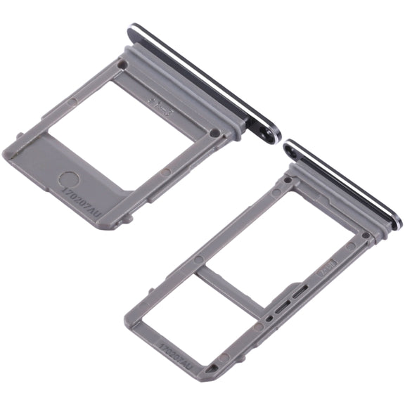 For Galaxy A520 / A720 2 SIM Card Tray + Micro SD Card Tray (Black)