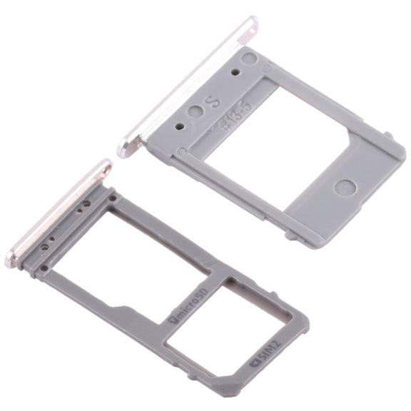 For Galaxy A520 / A720 2 SIM Card Tray + Micro SD Card Tray (Gold)