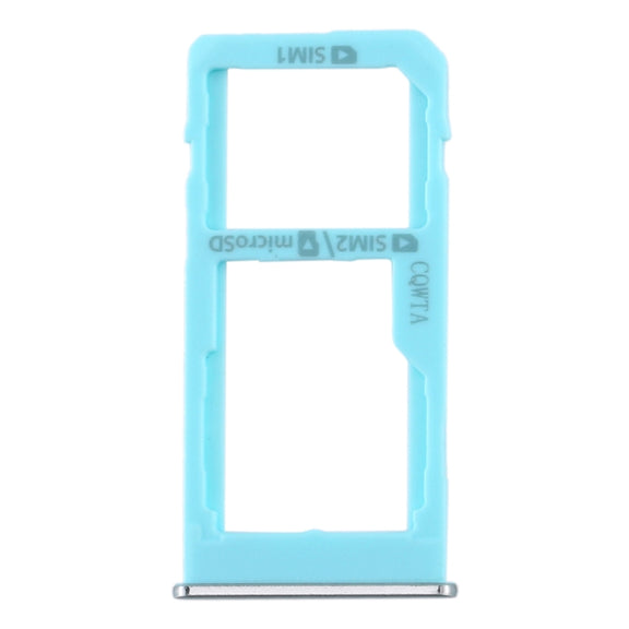 For Samsung Galaxy A60 SIM Card Tray + SIM Card Tray / Micro SD Card Tray (Baby Blue)