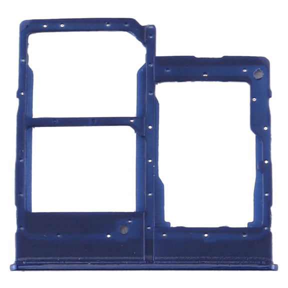 For Samsung Galaxy A20e SIM Card Tray + SIM Card Tray + Micro SD Card Tray (Blue)
