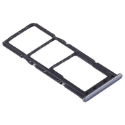 For Samsung Galaxy A30s SIM Card Tray + SIM Card Tray + Micro SD Card Tray (Black)