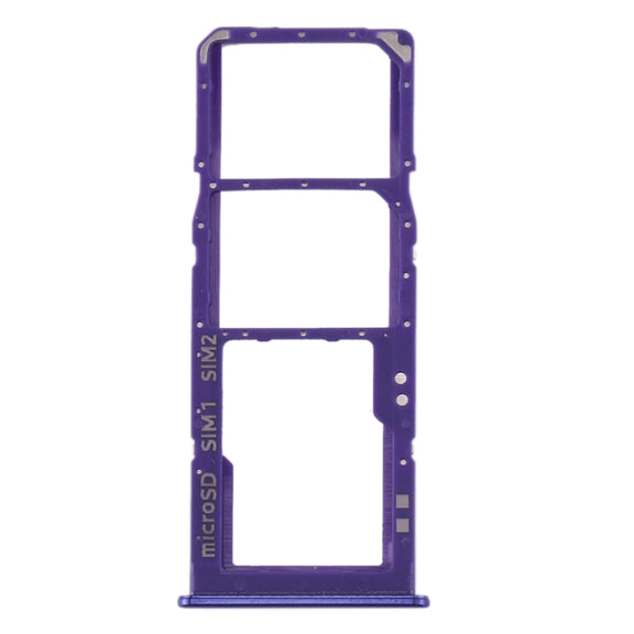 For Samsung Galaxy A30s SIM Card Tray + SIM Card Tray + Micro SD Card Tray (Blue)