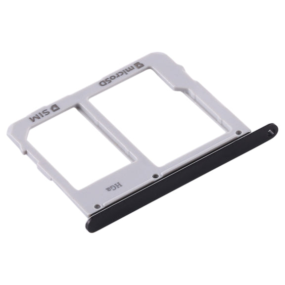 For Samsung Galaxy Tab S5e SM-T725 SIM Card Tray + Micro SD Card Tray (Black)