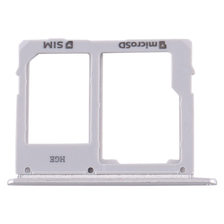 For Samsung Galaxy Tab S5e SM-T725 SIM Card Tray + Micro SD Card Tray (Silver)