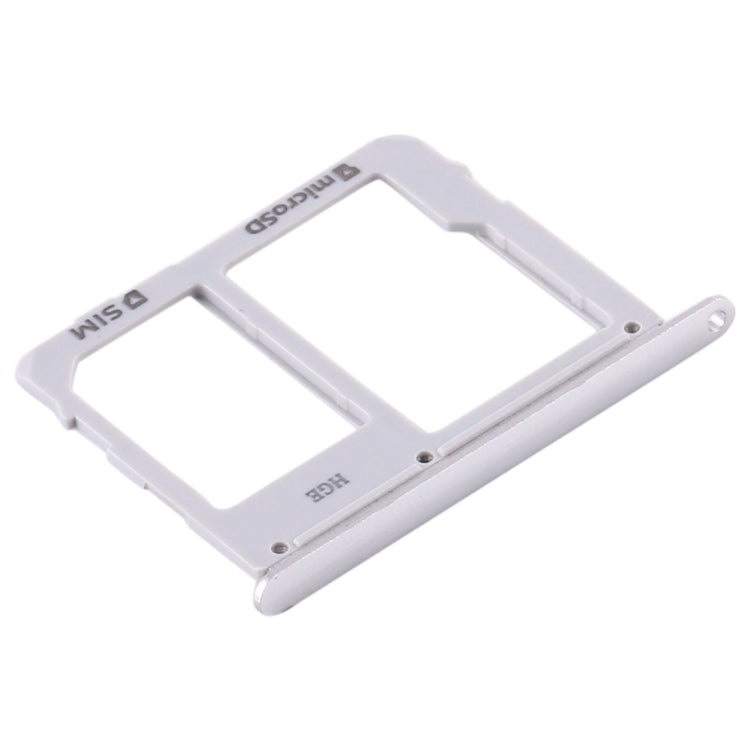 For Samsung Galaxy Tab S5e SM-T725 SIM Card Tray + Micro SD Card Tray (Silver)