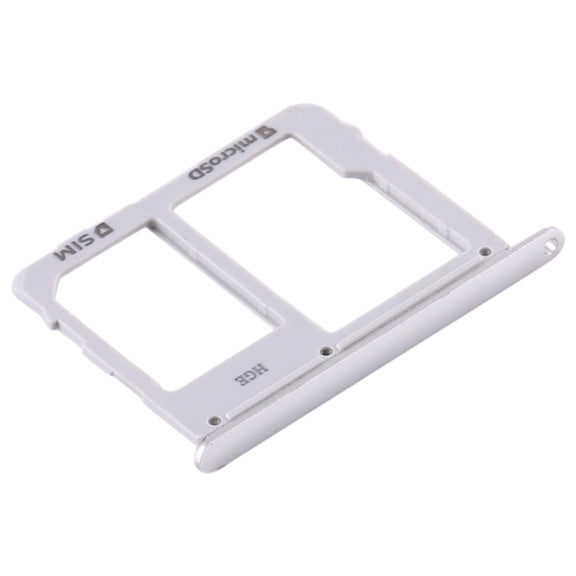 For Samsung Galaxy Tab S5e SM-T725 SIM Card Tray + Micro SD Card Tray (Silver)