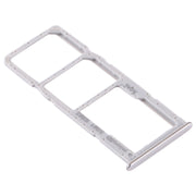 For Samsung Galaxy A71 SIM Card Tray + SIM Card Tray + Micro SD Card Tray (Silver)