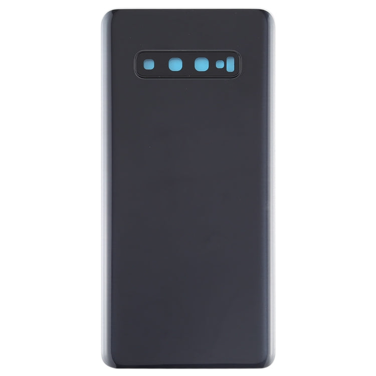 For Galaxy S10+ Battery Back Cover with Camera Lens (Black)