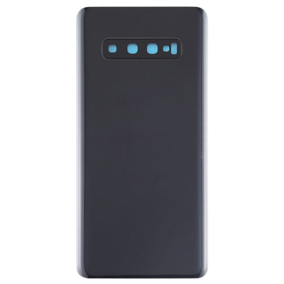 For Galaxy S10+ Battery Back Cover with Camera Lens (Black)