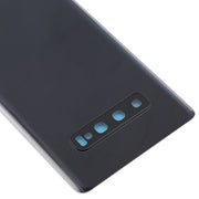 For Galaxy S10+ Battery Back Cover with Camera Lens (Black)
