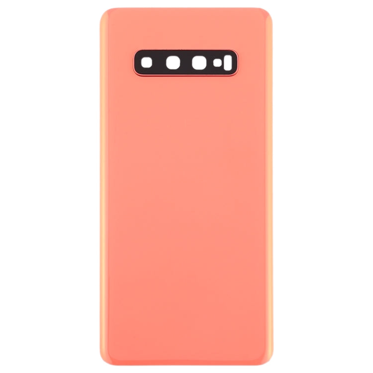 For Galaxy S10+ Battery Back Cover with Camera Lens (Pink)