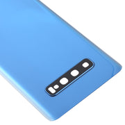 For Galaxy S10+ Battery Back Cover with Camera Lens (Blue)