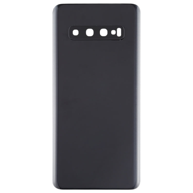 For Galaxy S10 Battery Back Cover with Camera Lens (Black)