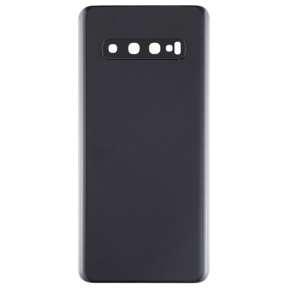 For Galaxy S10 Battery Back Cover with Camera Lens (Black)