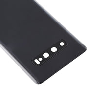 For Galaxy S10 Battery Back Cover with Camera Lens (Black)